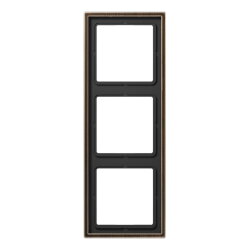 Jung Rahmen 3fach, Messing, LS 990, Messing antik...