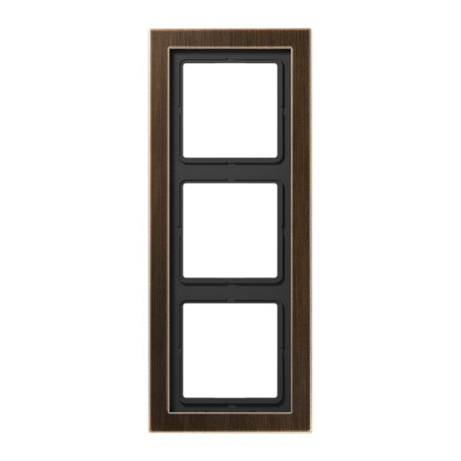 Jung Rahmen 3fach, Messing, LS-DESIGN, Messing antik MED2983AT