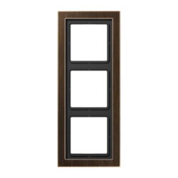 Jung Rahmen 3fach, Messing, LS-DESIGN, Messing antik...