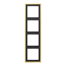 Jung Rahmen 4fach, Messing, LS 990, Messing classic...