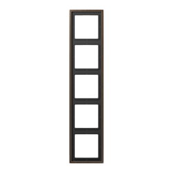 Jung Rahmen 5fach, Messing, LS 990, Messing antik...