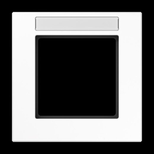 Jung Rahmen 1fach, mit Schriftfeld, Thermoplast, A CREATION, alpinweiß AC581BFNAWW