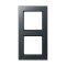 Jung Rahmen 2fach, Thermoplast lackiert, A CREATION, anthrazit matt AC582BFANM