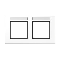 Jung Rahmen 2fach, mit Schriftfeld, waagerechte Montage,...