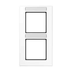 Jung Rahmen 2fach, mit Schriftfeld, senkrechte Montage,...