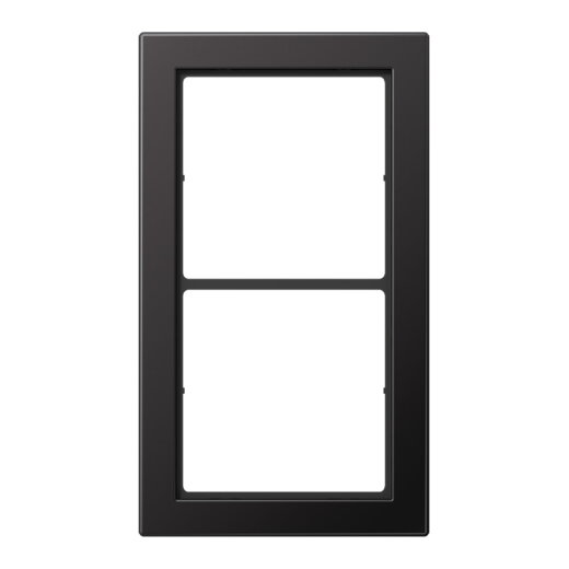 Jung Rahmen, 2-fach, FLAT DESIGN, dark (lackiertes Aluminium) FDAL2982D