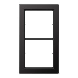 Jung Rahmen, 2-fach, FLAT DESIGN, dark (lackiertes...