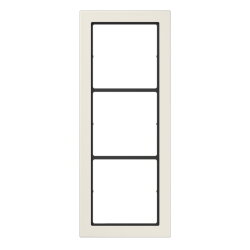 Jung Rahmen, 3-fach, FLAT DESIGN, weiß FD983W