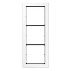 Jung Rahmen, 3-fach, FLAT DESIGN, alpinweiß FD983WW