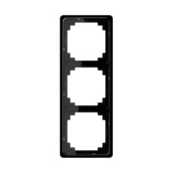 Jung Rahmen 3fach, Duroplast, CD PLUS, schwarz CDP583SW