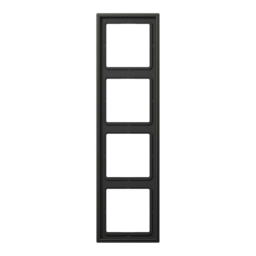 Jung Rahmen 4fach, Aluminium lackiert, LS 990, anthrazit (lackiertes Aluminium) AL2984AN