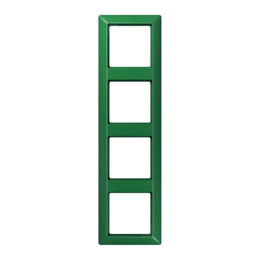 Jung Rahmen 4fach, Thermoplast, AS 500, grün (für SV) AS584BFGN