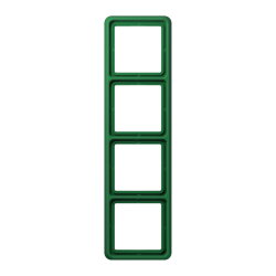 Jung Rahmen 4fach, Thermoplast, CD 500, grün...