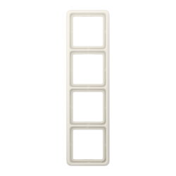 Jung Rahmen 4fach, Thermoplast, CD 500, weiß...