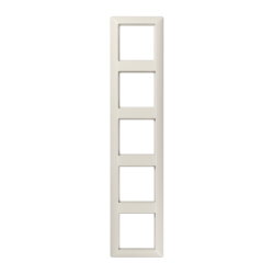 Jung Rahmen 5fach, Thermoplast, AS 500, weiß...