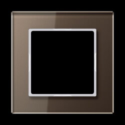 Jung Glasrahmen 1fach, Glas, A CREATION, mokka...