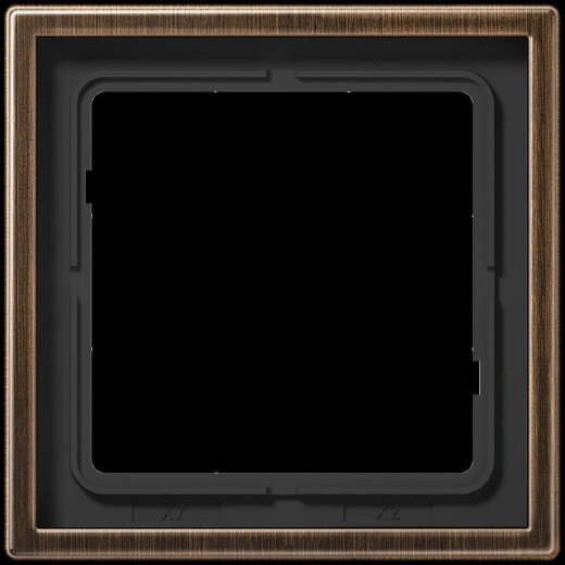 Jung Rahmen 1fach, Messing, LS 990, Messing antik ME2981AT