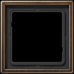 Jung Rahmen 1fach, Messing, LS 990, Messing antik...