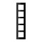 Jung Rahmen 5fach, Duroplast, LS-DESIGN, schwarz LSD985SW