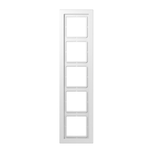 Jung Rahmen 5fach, Duroplast, LS-DESIGN, alpinweiß LSD985WW