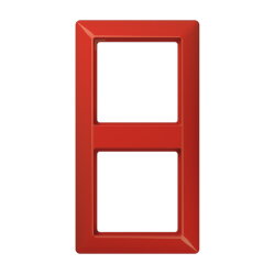 Jung Rahmen 2fach, Thermoplast, AS 500, rot AS582BFRT