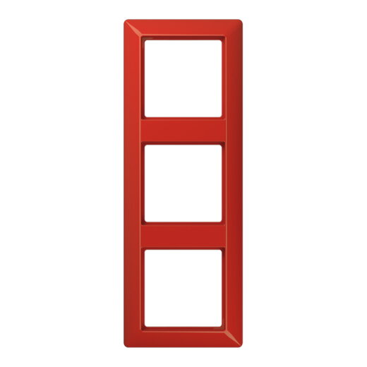 Jung Rahmen 3fach, Thermoplast, AS 500, rot AS583BFRT