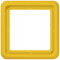 Jung Rahmen 1fach für Abdeckungen mit Glasscheibe, Thermoplast, CD 500, gelb CD581GLGE