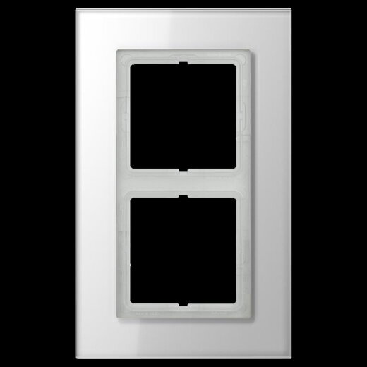 Jung Glasrahmen 2fach, Glas, LS PLUS, alpinweiß LSP982GLWW