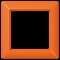 Jung Rahmen 1fach, Thermoplast, AS 500, orange (für ZSV) AS581BFO