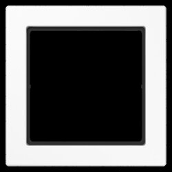 Jung Rahmen, 1-fach, FLAT DESIGN, alpinweiß FD981WW