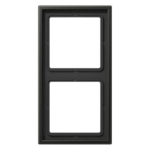 Jung Rahmen 2fach, Aluminium lackiert, LS 990, anthrazit (lackiertes Aluminium) AL2982AN