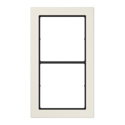 Jung Rahmen, 2-fach, FLAT DESIGN, weiß FD982W