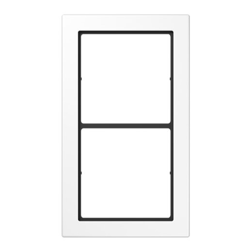 Jung Rahmen, 2-fach, FLAT DESIGN, alpinweiß FD982WW