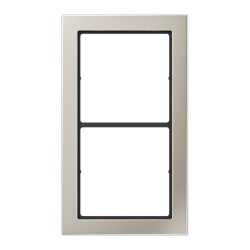 Jung Rahmen, 2-fach, FLAT DESIGN, Edelstahl FDES2982