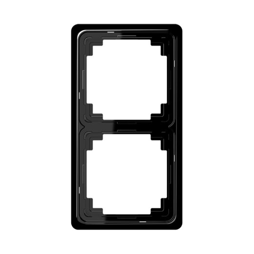 Jung Rahmen 2fach, Duroplast, CD PLUS, schwarz CDP582SW