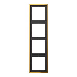 Jung Rahmen 4fach, Metall goldfarben PVD-beschichtet,...