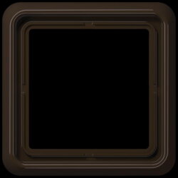 Jung Rahmen 1fach, Duroplast, CD 500, braun CD581BR