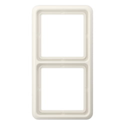 Jung Rahmen 2fach, Duroplast, CD 500, weiß CD582W