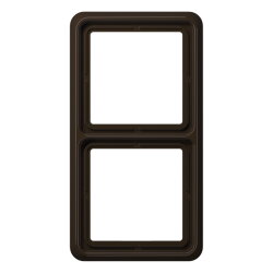 Jung Rahmen 2fach, Duroplast, CD 500, braun CD582BR