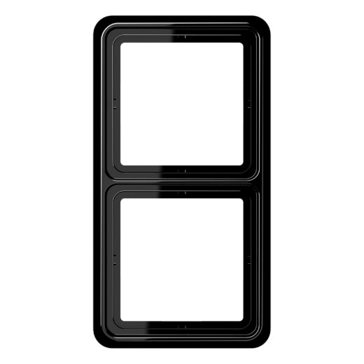 Jung Rahmen 2fach, Duroplast, CD 500, schwarz CD582SW