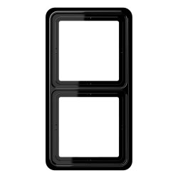 Jung Rahmen 2fach, Duroplast, CD 500, schwarz CD582SW