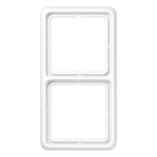 Jung Rahmen 2fach, Duroplast, CD 500, alpinweiß CD582WW