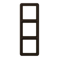 Jung Rahmen 3fach, Duroplast, CD 500, braun CD583BR