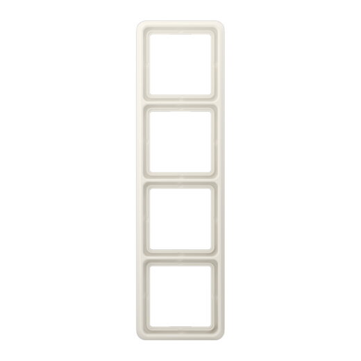 Jung Rahmen 4fach, Duroplast, CD 500, weiß CD584W