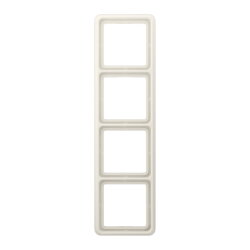 Jung Rahmen 4fach, Duroplast, CD 500, weiß CD584W