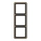 Jung Rahmen 3fach, Aluminium eloxiert, CD 500, gold-bronze CD583GB