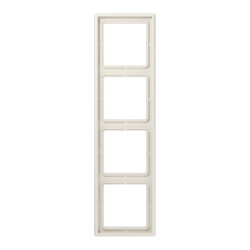 Jung Rahmen 4fach, Duroplast, LS 990, weiß LS984W