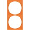 Jung Rahmen für Kabelkanal-Installation 2fach, Thermoplast, Kabelkanal CD, orange (für ZSV) CD582KO