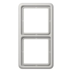 Jung Rahmen 2fach, Duroplast, CD 500, lichtgrau CD582LG