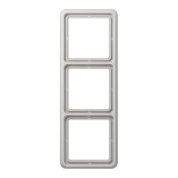 Jung Rahmen 3fach, Duroplast, CD 500, lichtgrau CD583LG